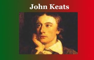 জন কীটস | John Keats জন কীটস John Keats