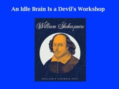 An Idle Brain Is a Devil’s Workshop An Idle Brain Is a Devil's Workshop