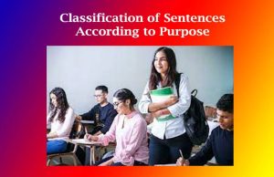 Classification of Sentences According to Purpose Classification of Sentences According to Purpose