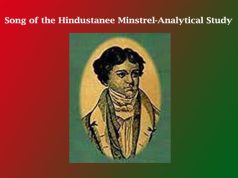 Henry Derozio Song of the Hindustanee Minstrel-Analytical Study Henry Derozio Song of the Hindustanee Minstrel-Analytical Study