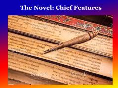 The Novel: Chief Features The Novel Chief Features