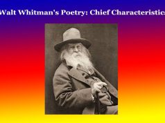 Walt Whitman’s Poetry: Chief Characteristics Walt Whitman's Poetry Chief Characteristics