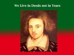 We Live in Deeds not in Years-An Amplification We Live in Deeds not in Years-An Amplification