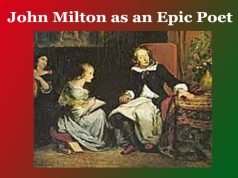 John Milton as an Epic Poet John Milton as an Epic Poet