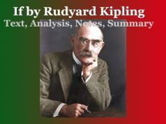 If by Rudyard Kipling | Text, Analysis, Notes, Summary If by Rudyard Kipling Text, Analysis, Notes, Summary