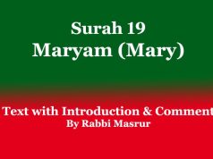 Surah 19: Maryam (Mary): Text With Comments Surah 19 Maryam (Mary)