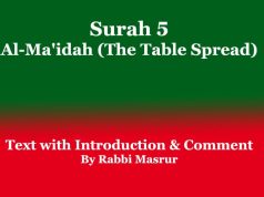 Surah 5 | Al-Ma’idah (The Table Spread): Text with Comment Surah 5 Al-Ma'idah (The Table Spread) Text with Introduction & Comment