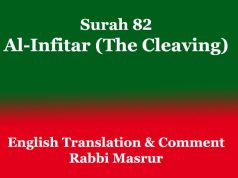 Surah 82: Al-Infitar (The Cleaving) Surah 82 Al-Infitar (The Cleaving)