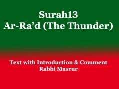 Surah13: Ar-Ra’d (The Thunder): Text with Comment Surah13 Ar-Ra’d (The Thunder) Text with Comment